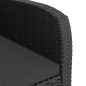 vidaXL Set comedor de jardín 7 piezas y cojines ratán sintético negro vidaXL Set comedor de jardín 7 piezas y cojines ratán sintético negro