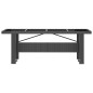 vidaXL Set comedor de jardín 7 piezas y cojines ratán sintético negro vidaXL Set comedor de jardín 7 piezas y cojines ratán sintético negro
