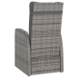 vidaXL Set de comedor de jardín 7 pzas y cojines ratán sintético gris vidaXL Set de comedor de jardín 7 pzas y cojines ratán sintético gris