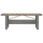 vidaXL Set de comedor de jardín 7 pzas y cojines ratán sintético gris vidaXL Set de comedor de jardín 7 pzas y cojines ratán sintético gris