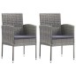 vidaXL Juego de comedor jardín 3 pzas madera acacia y ratán sintético vidaXL Juego de comedor jardín 3 pzas madera acacia y ratán sintético