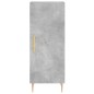 vidaXL Aparador de madera contrachapada gris hormigón 34,5x34x180 cm vidaXL Aparador de madera contrachapada gris hormigón 34,5x34x180 cm