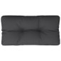 vidaXL Cojín para palets tela negro 70x40x12 cm vidaXL Cojín para palets tela negro 70x40x12 cm