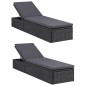 vidaXL Juego de comedor para jardín 9 piezas ratán sintético negro vidaXL Juego de comedor para jardín 9 piezas ratán sintético negro