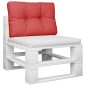 vidaXL Cojín para sofá de palets de tela rojo 60x40x12 cm vidaXL Cojín para sofá de palets de tela rojo 60x40x12 cm