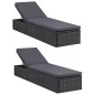 vidaXL Juego de comedor para jardín 11 piezas ratán sintético negro vidaXL Juego de comedor para jardín 11 piezas ratán sintético negro
