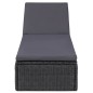 vidaXL Juego de comedor para jardín 11 piezas ratán sintético negro vidaXL Juego de comedor para jardín 11 piezas ratán sintético negro