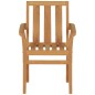 vidaXL Conjunto de comedor de jardín 5 piezas madera maciza de teca vidaXL Conjunto de comedor de jardín 5 piezas madera maciza de teca