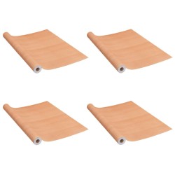 vidaXL Láminas autoadhesivas muebles 2 uds PVC roble japonés 500x90 cm