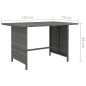 vidaXL Set de muebles de jardín 8 pzas y cojines ratán sintético gris vidaXL Set de muebles de jardín 8 pzas y cojines ratán sintético gris