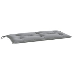 vidaXL Cojín de banco de jardín tela Oxford gris 100x50x7 cm