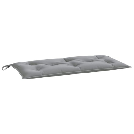 vidaXL Cojín de banco de jardín tela Oxford gris 100x50x7 cm