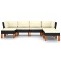 vidaXL Set de muebles de jardín 7 pzas y cojines ratán sintético negro vidaXL Set de muebles de jardín 7 pzas y cojines ratán sintético negro