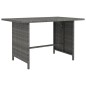 vidaXL Set de muebles de jardín 9 pzas y cojines ratán sintético gris