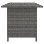 vidaXL Set de muebles de jardín 9 pzas y cojines ratán sintético gris