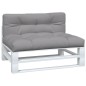 vidaXL Cojines para sofá de palets 2 unidades tela gris vidaXL Cojines para sofá de palets 2 unidades tela gris