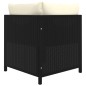 vidaXL Set de muebles de jardín 7 pzas y cojines ratán sintético negro vidaXL Set de muebles de jardín 7 pzas y cojines ratán sintético negro