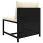 vidaXL Set de muebles de jardín 7 pzas y cojines ratán sintético negro vidaXL Set de muebles de jardín 7 pzas y cojines ratán sintético negro