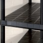 vidaXL Estanterías almacenaje 5 niveles plástico negro 366x45,7x185 cm vidaXL Estanterías almacenaje 5 niveles plástico negro 366x45,7x185 cm
