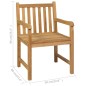 vidaXL Conjunto de comedor de jardín 7 piezas madera maciza de teca vidaXL Conjunto de comedor de jardín 7 piezas madera maciza de teca
