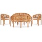 vidaXL Juego de muebles de jardín 5 piezas madera maciza de teca vidaXL Juego de muebles de jardín 5 piezas madera maciza de teca