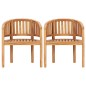 vidaXL Juego de muebles de jardín 5 piezas madera maciza de teca vidaXL Juego de muebles de jardín 5 piezas madera maciza de teca