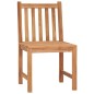 vidaXL Conjunto de comedor de jardín 9 piezas madera maciza de teca