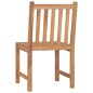 vidaXL Conjunto de comedor de jardín 9 piezas madera maciza de teca