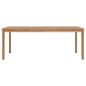 vidaXL Conjunto de comedor de jardín 9 piezas madera maciza de teca