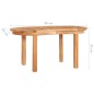 vidaXL Juego de muebles de jardín 3 piezas madera maciza de teca vidaXL Juego de muebles de jardín 3 piezas madera maciza de teca