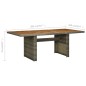 vidaXL Set comedor de jardín 7 piezas y cojines ratán sintético marrón vidaXL Set comedor de jardín 7 piezas y cojines ratán sintético marrón