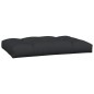 vidaXL Cojines para palets 3 piezas tela negro