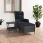 vidaXL Set muebles jardín 2 pzas ratán sintético gris oscuro y cojines vidaXL Set muebles jardín 2 pzas ratán sintético gris oscuro y cojines