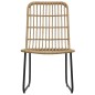 vidaXL Juego de comedor para jardín 7 piezas ratán sintético y vidrio vidaXL Juego de comedor para jardín 7 piezas ratán sintético y vidrio