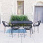 vidaXL Juego de comedor para jardín 7 piezas ratán PVC negro vidaXL Juego de comedor para jardín 7 piezas ratán PVC negro