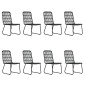 vidaXL Juego de comedor para jardín 9 piezas ratán sintético y vidrio vidaXL Juego de comedor para jardín 9 piezas ratán sintético y vidrio