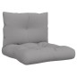 vidaXL Cojines para sofá de palets 2 unidades tela gris vidaXL Cojines para sofá de palets 2 unidades tela gris