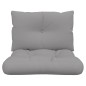 vidaXL Cojines para sofá de palets 2 unidades tela gris vidaXL Cojines para sofá de palets 2 unidades tela gris