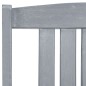 vidaXL Sillas de jardín con cojines 4 uds madera maciza de acacia gris vidaXL Sillas de jardín con cojines 4 uds madera maciza de acacia gris