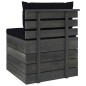 vidaXL Muebles de jardín de palets 2 piezas cojines madera maciza pino vidaXL Muebles de jardín de palets 2 piezas cojines madera maciza pino