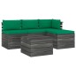 vidaXL Muebles de jardín de palets 5 piezas cojines madera maciza pino vidaXL Muebles de jardín de palets 5 piezas cojines madera maciza pino