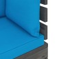 vidaXL Muebles de palés de jardín 5 piezas cojines madera maciza pino vidaXL Muebles de palés de jardín 5 piezas cojines madera maciza pino