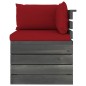 vidaXL Muebles de palés de jardín 7 piezas cojines madera maciza pino vidaXL Muebles de palés de jardín 7 piezas cojines madera maciza pino