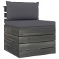 vidaXL Muebles de palets de jardín 6 piezas cojines madera maciza pino vidaXL Muebles de palets de jardín 6 piezas cojines madera maciza pino