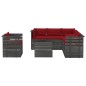 vidaXL Muebles de palets de jardín 7 piezas cojines madera de pino vidaXL Muebles de palets de jardín 7 piezas cojines madera de pino