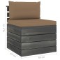 vidaXL Muebles de palets para jardín 6 pzas cojines madera maciza pino vidaXL Muebles de palets para jardín 6 pzas cojines madera maciza pino