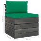 vidaXL Muebles de palets para jardín 7 pzas cojines madera maciza pino vidaXL Muebles de palets para jardín 7 pzas cojines madera maciza pino