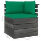 vidaXL Muebles de palets para jardín 7 pzas cojines madera maciza pino vidaXL Muebles de palets para jardín 7 pzas cojines madera maciza pino