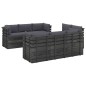 vidaXL Muebles de palets para jardín 9 pzas cojines madera maciza pino vidaXL Muebles de palets para jardín 9 pzas cojines madera maciza pino