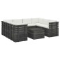 vidaXL Muebles de palets para jardín 9 pzas cojines madera maciza pino vidaXL Muebles de palets para jardín 9 pzas cojines madera maciza pino